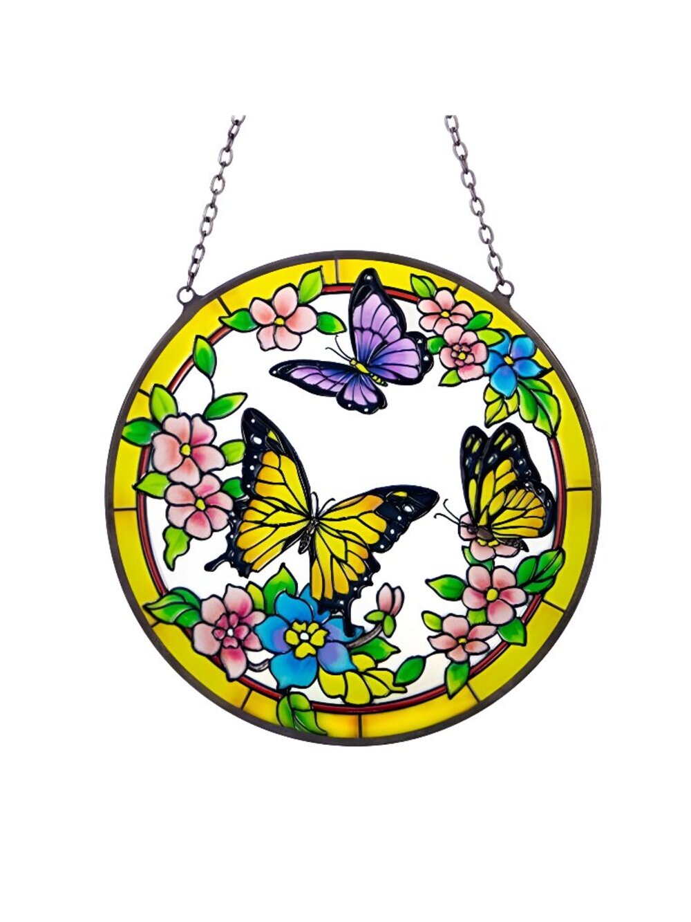 Stained Glass Window Hangings, Butterfly Suncatcher for Home Decor